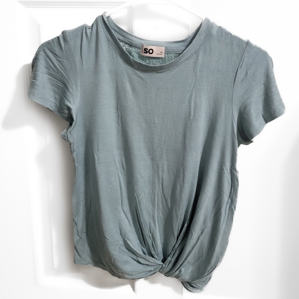 SO Teal Short Sleeve Shirt Size XS